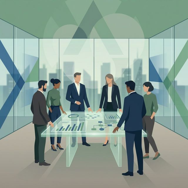 Professional Consulting Team Illustration